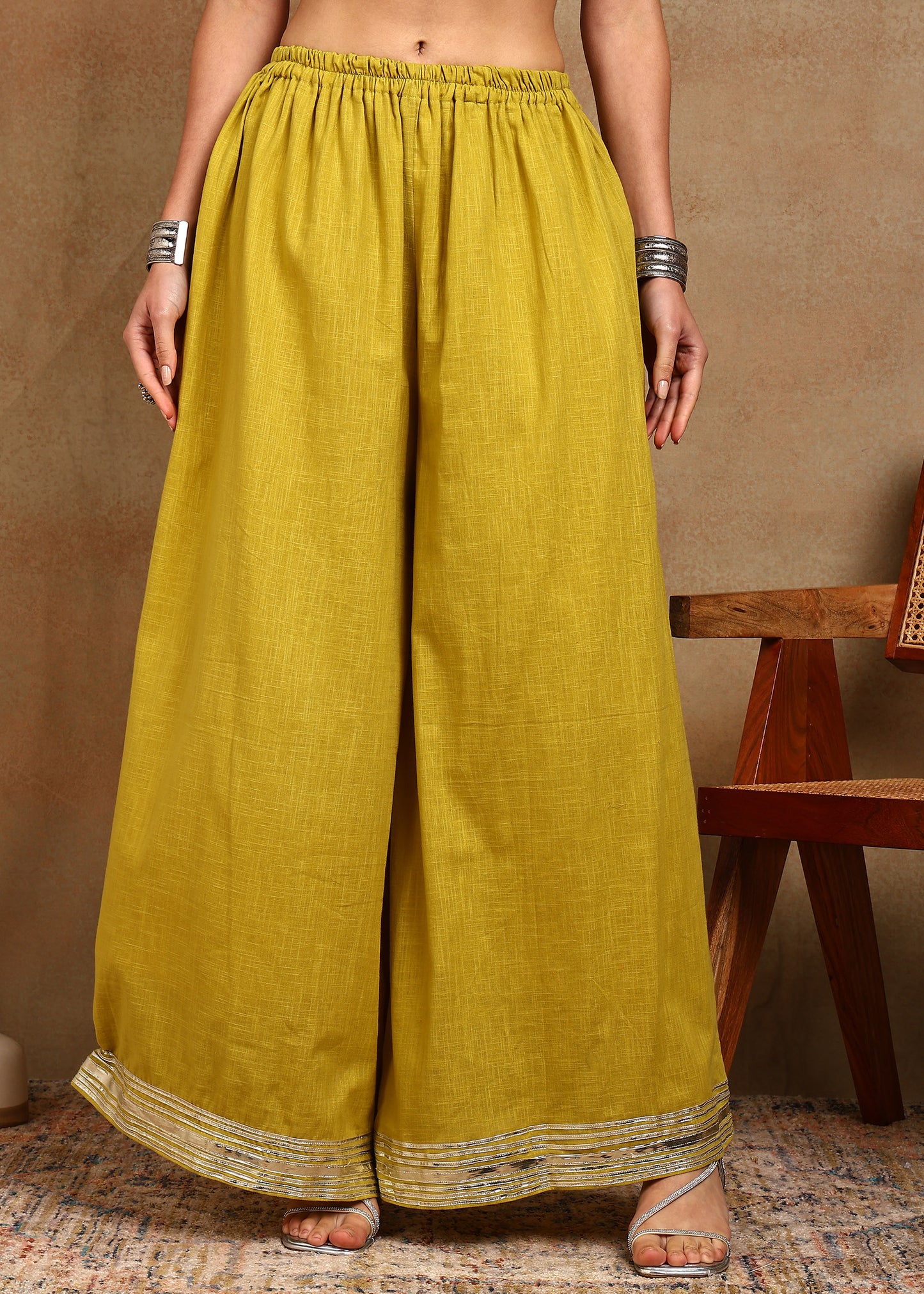 Lime Gota Grace Anarkali suit set
