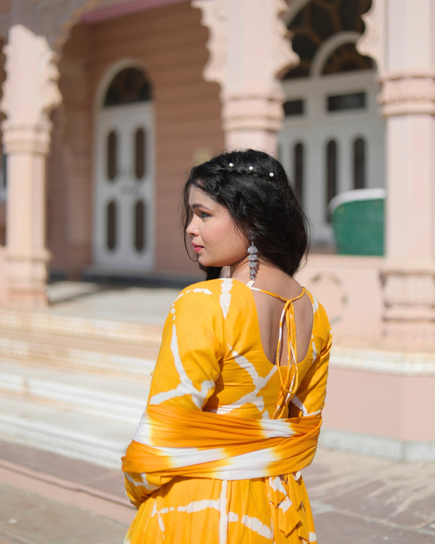HALDI HUES ANARKALI SUIT SET