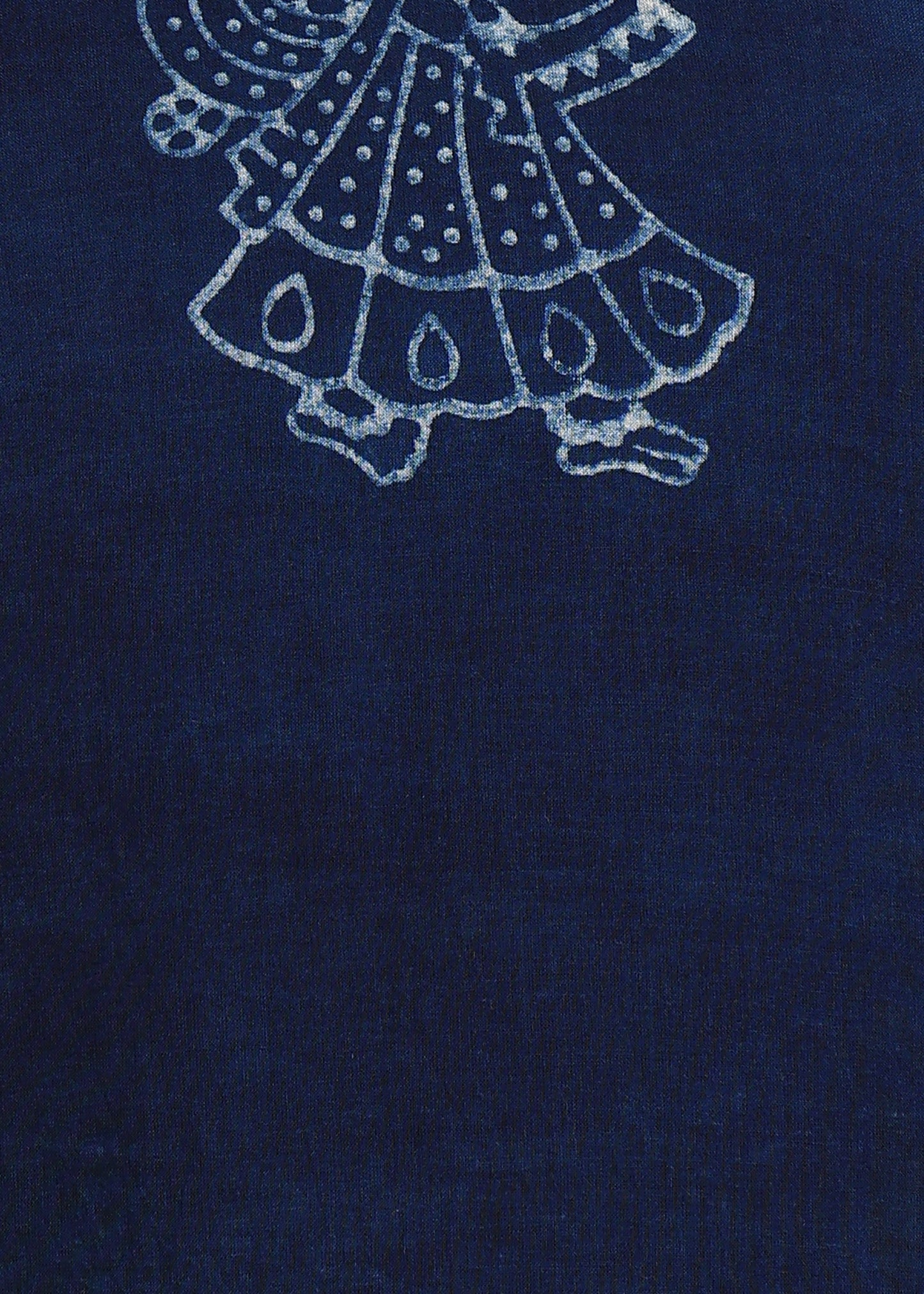 INDIGO PRINTED STRAIGHT SUIT