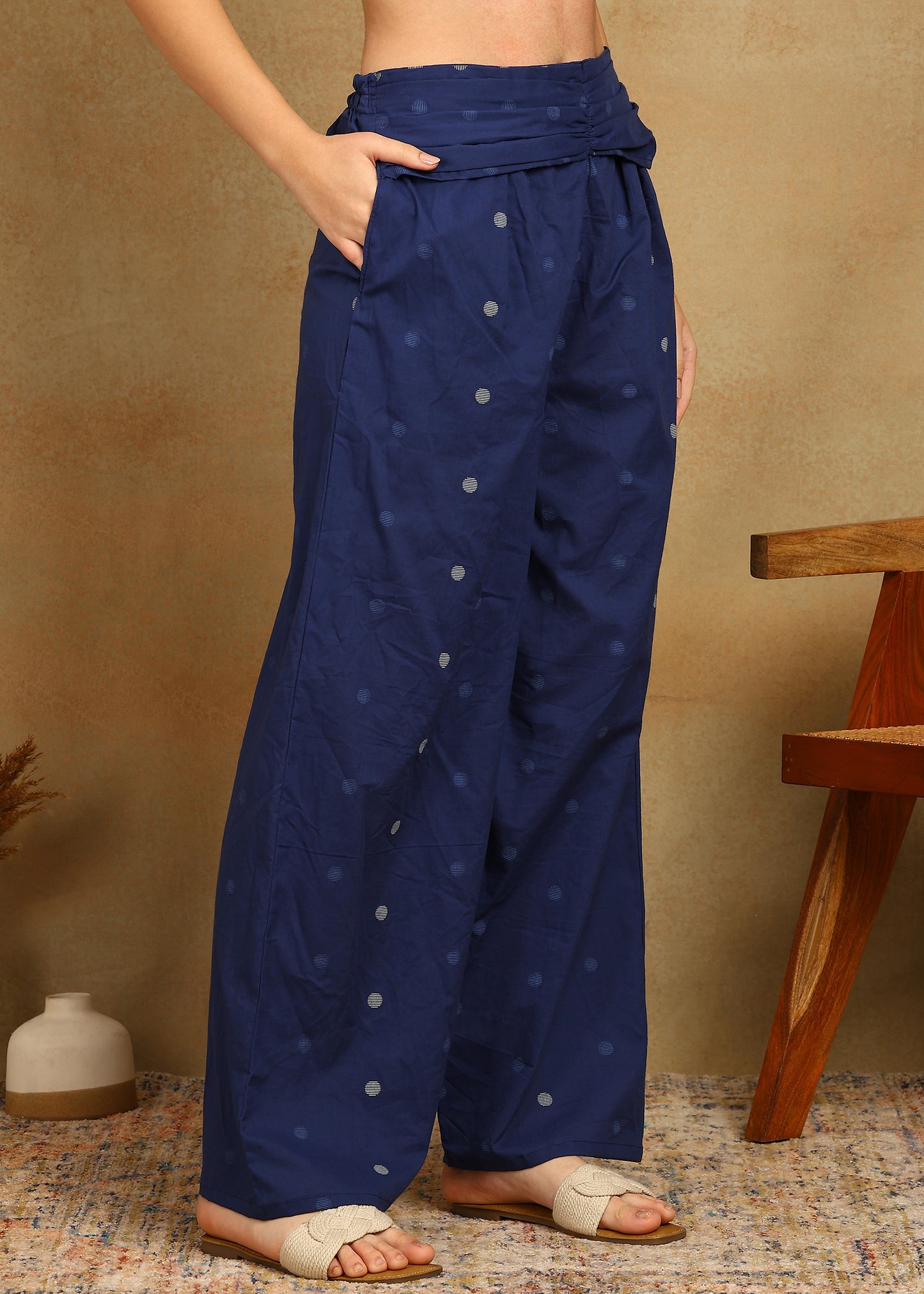 NAVY POLKA CO-ORD SET