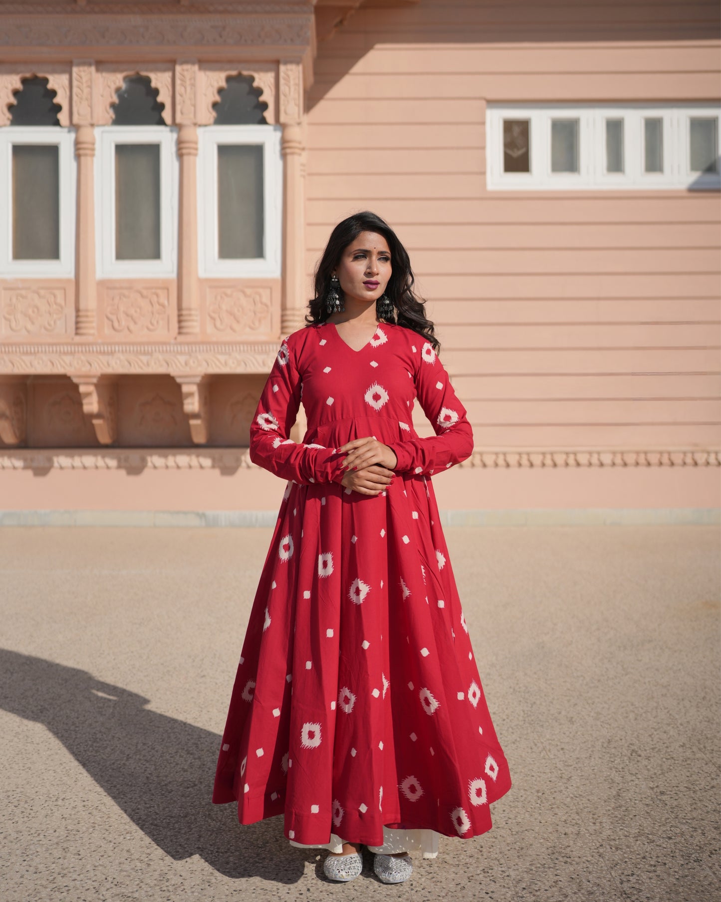 RED SCARLETT KURTA SET