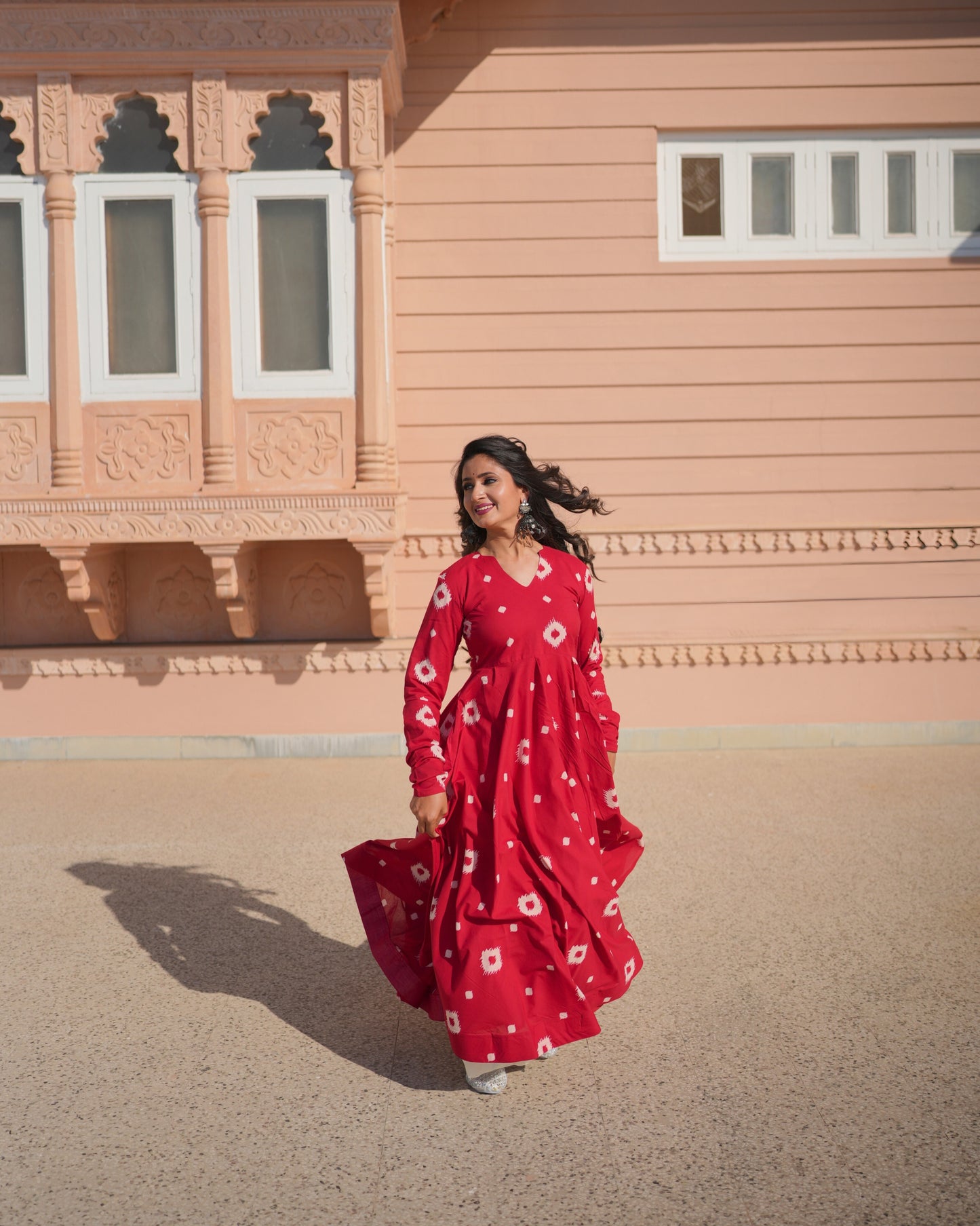 RED SCARLETT KURTA SET