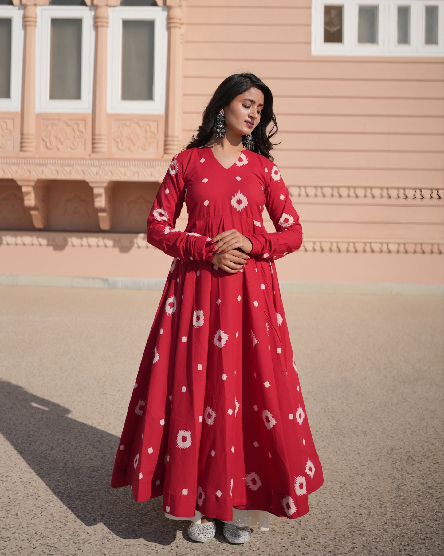RED SCARLETT KURTA SET