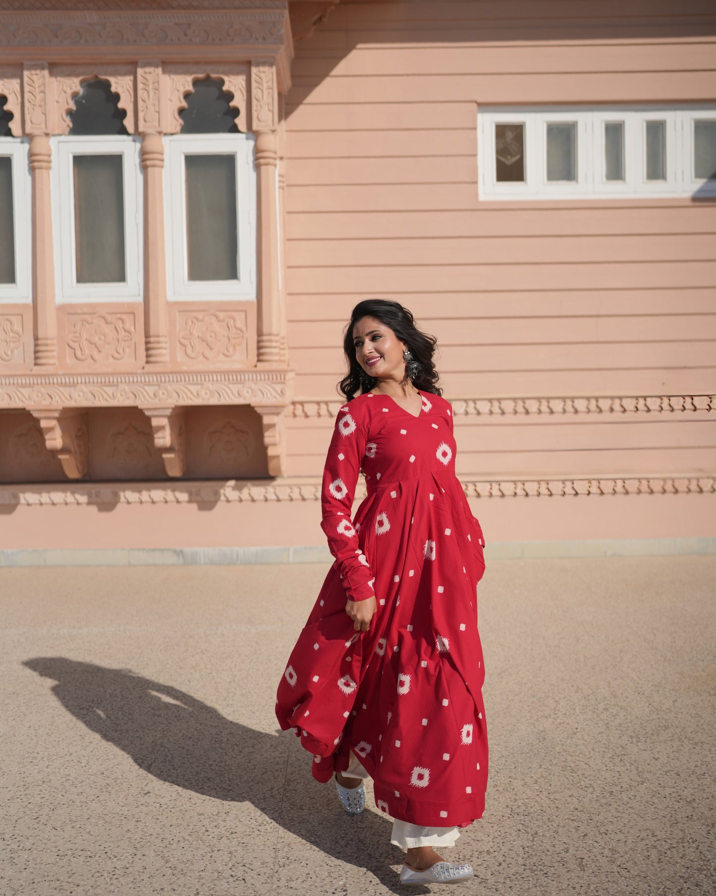 RED SCARLETT KURTA SET