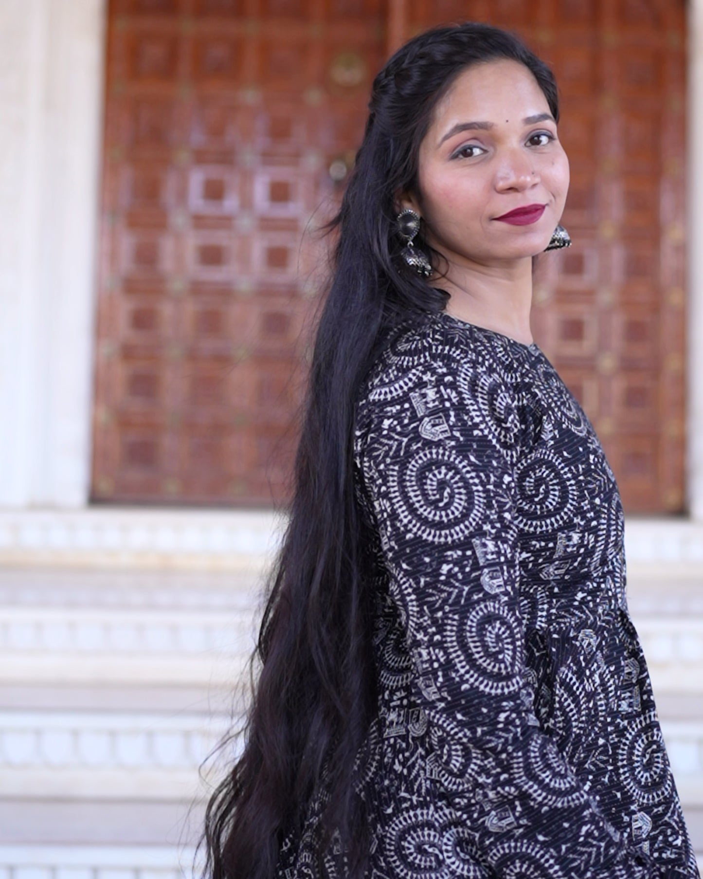 MIDNIGHT SWIRL KATHA ANARKALI