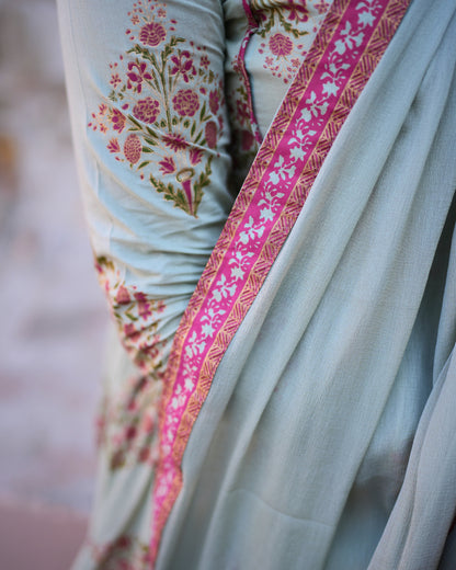PISTACHIO ROYAL ETHINIC SUIT SET