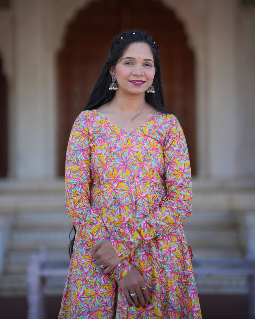 RANGREZ MULTI FLORAL KURTA SET