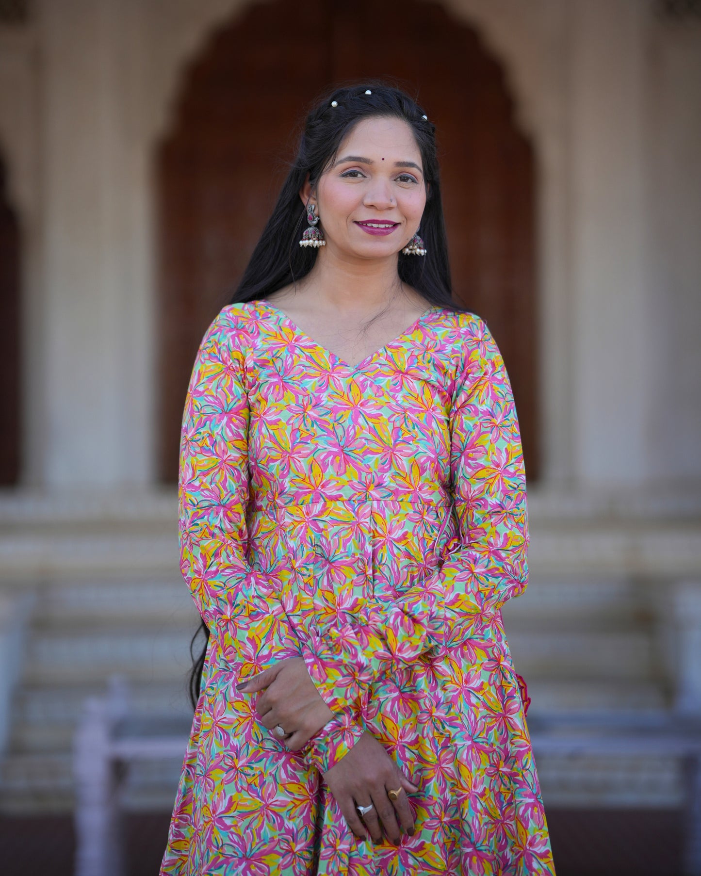 RANGREZ MULTI FLORAL KURTA SET