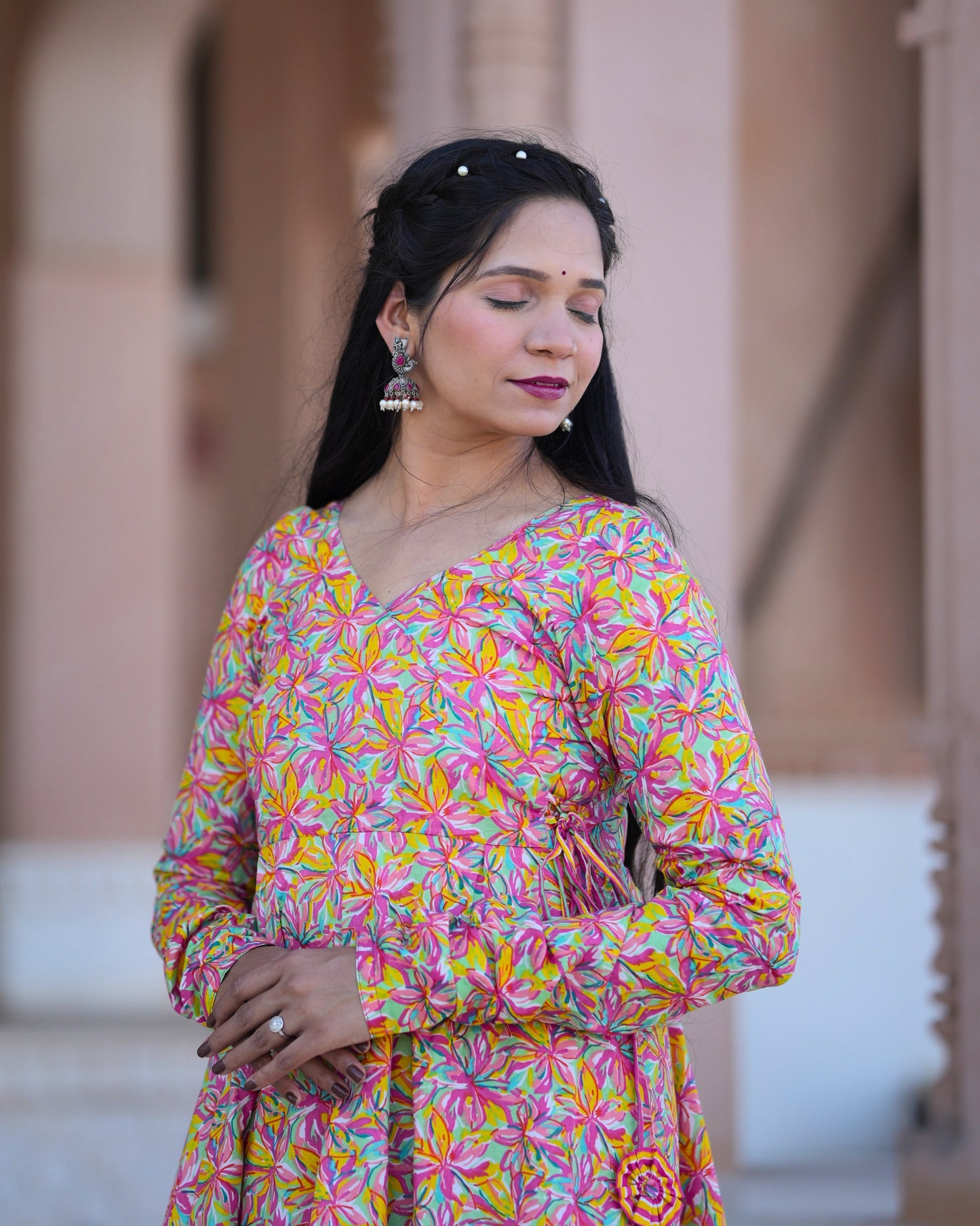 RANGREZ MULTI FLORAL KURTA SET