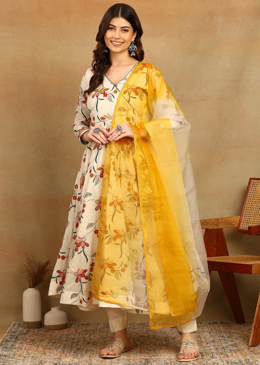 EMBORIDED ANARKALI SUIT SET