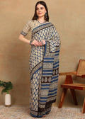 READY TO WEAR SKY BLUE SAREE