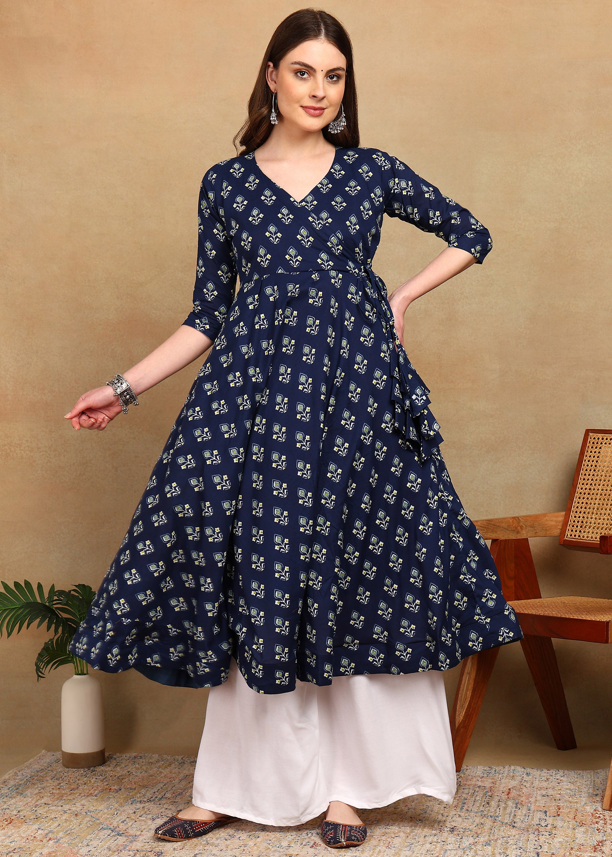 BLUE ANGRAKHA ANARKALI