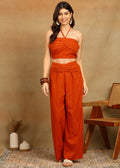 RUST SLUB CO-ORD SET