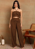BROWN ORGANIC COTTON CO-ORD SET