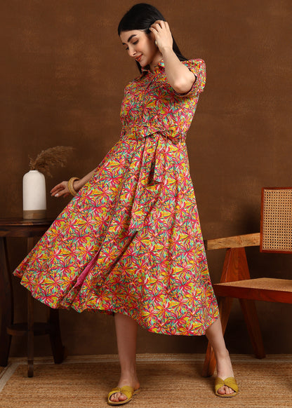 PINK MULTI DRESS