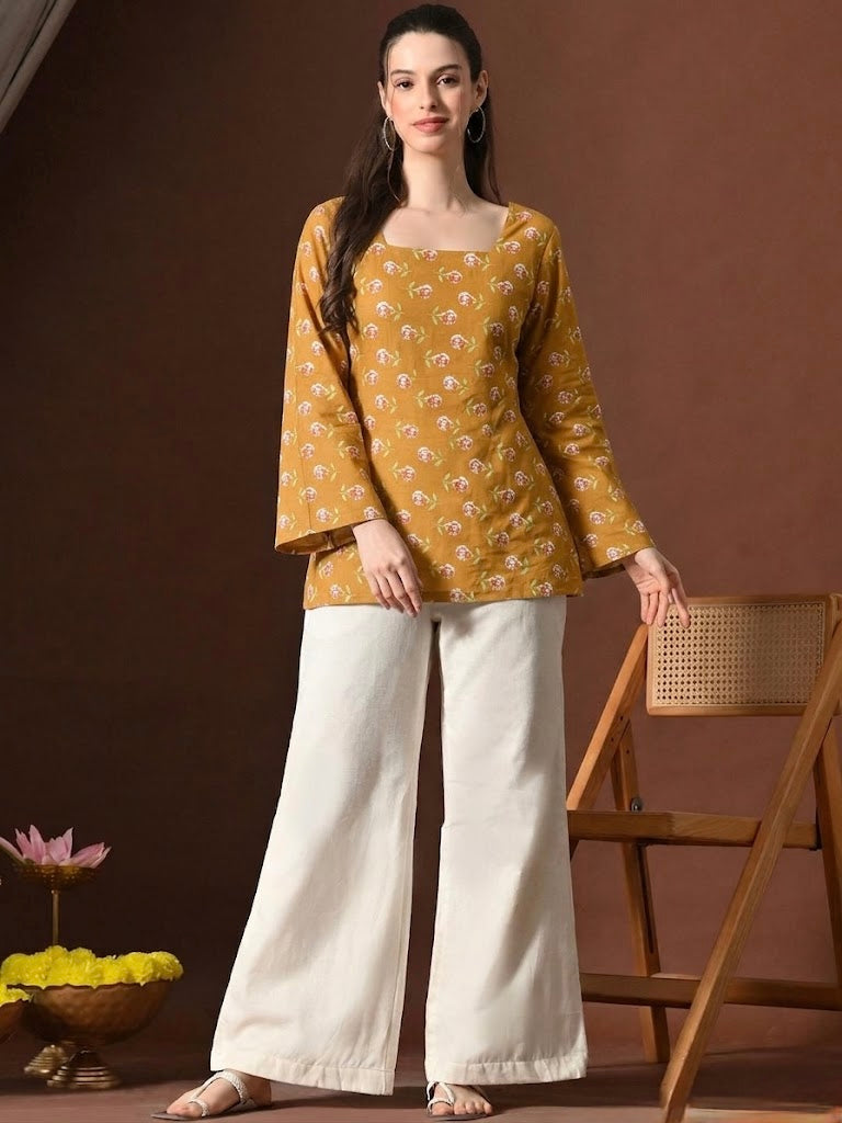 BELL MUSTARD KURTI