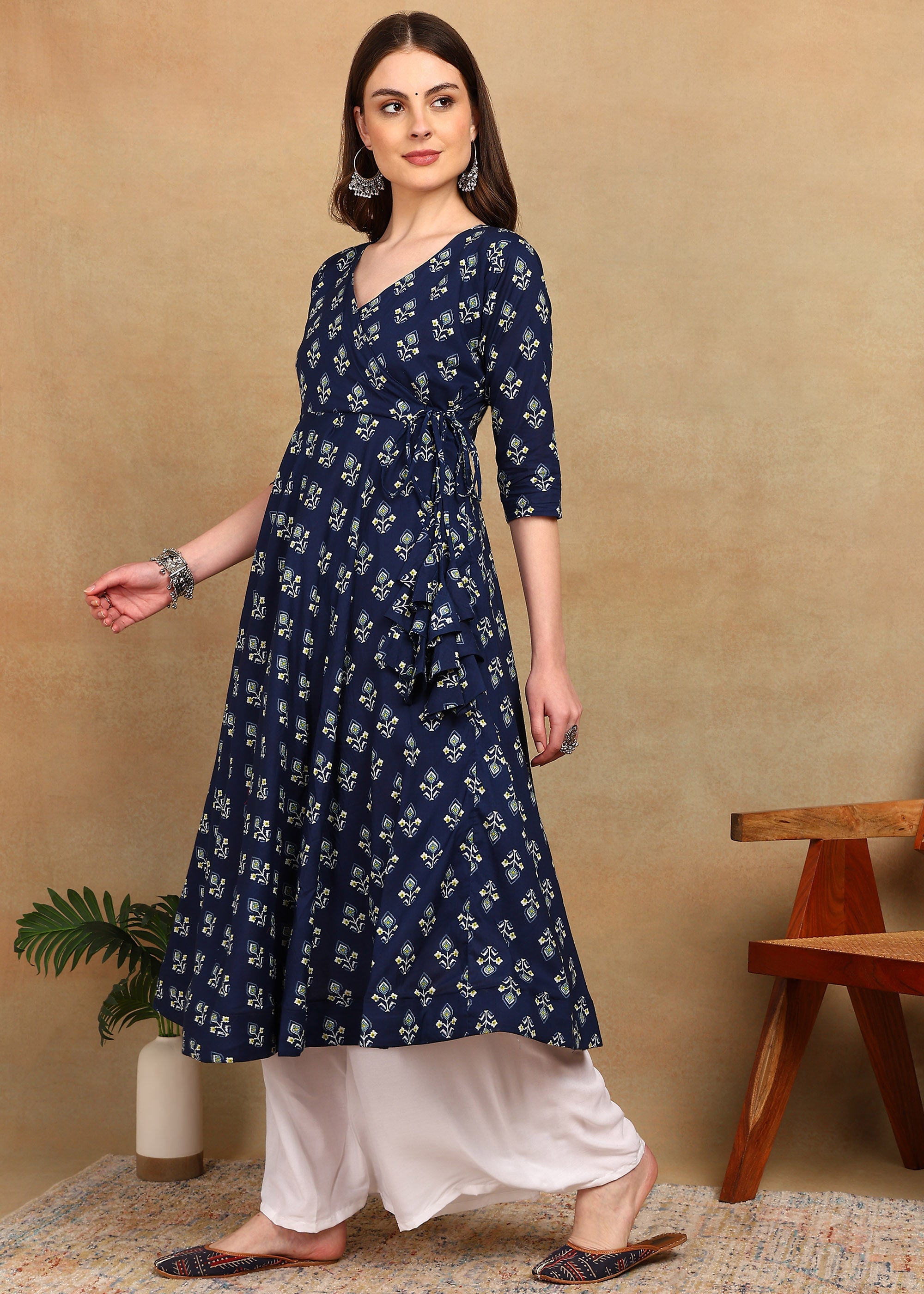 BLUE ANGRAKHA ANARKALI
