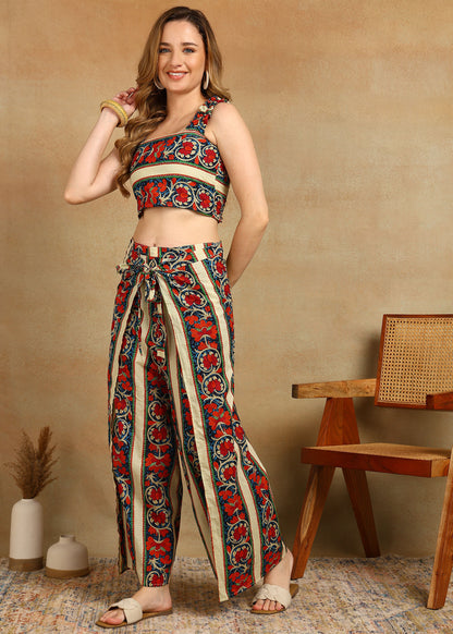 CREAM LINES CO-ORD SET