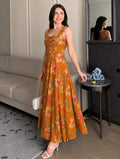 MUSTRAD FLORAL STRAP DRESS