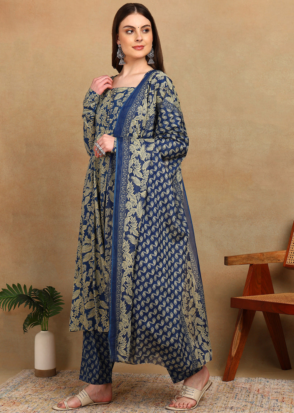 INDIGO HERITAGE ANARKALI SUIT SET