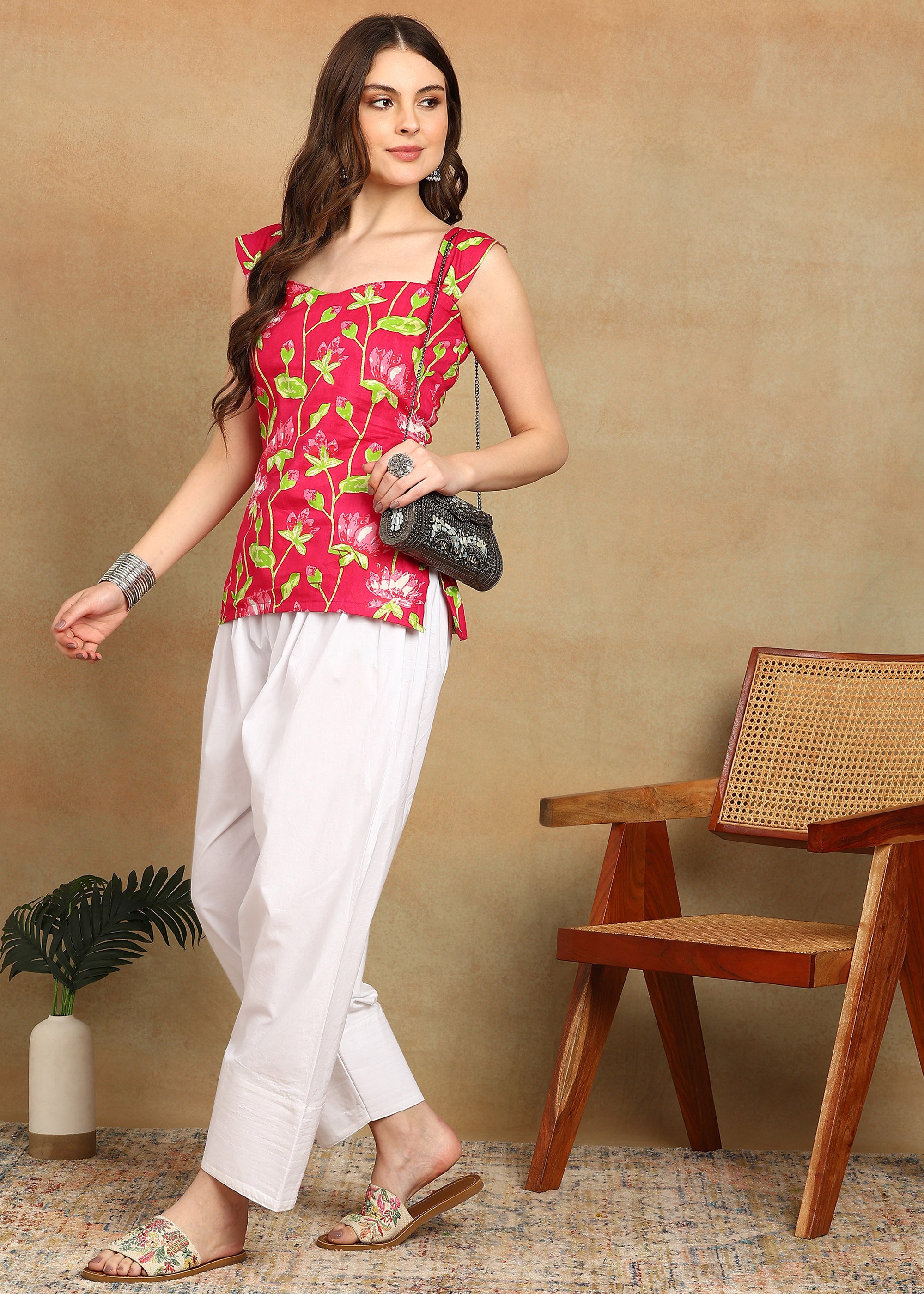 PINK SHORT KURTI