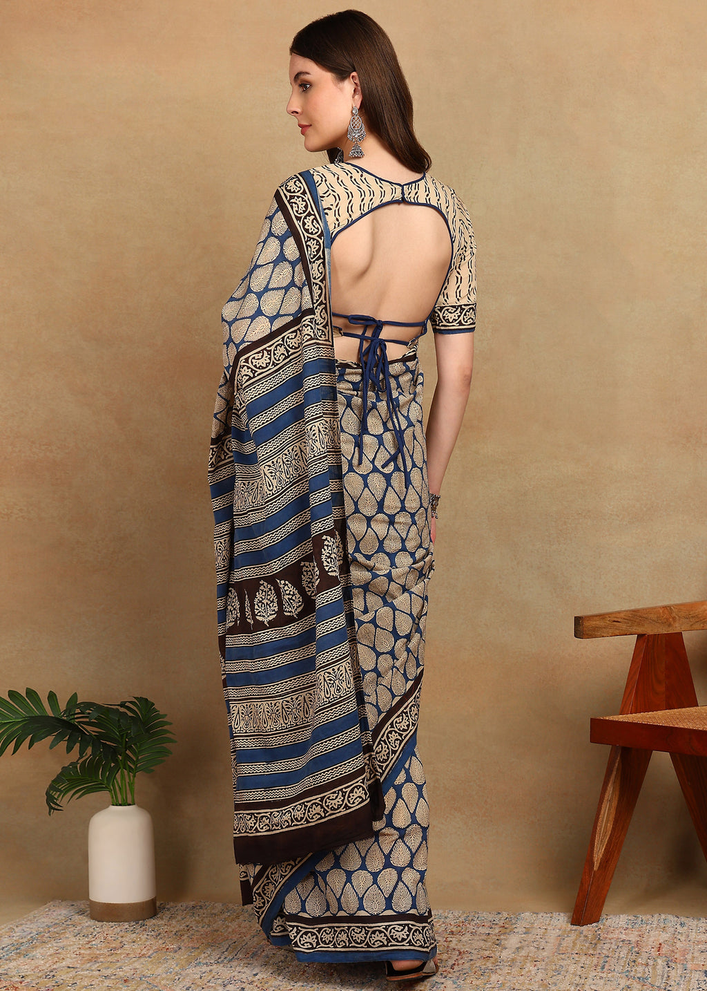 READY TO WEAR SKY BLUE SAREE