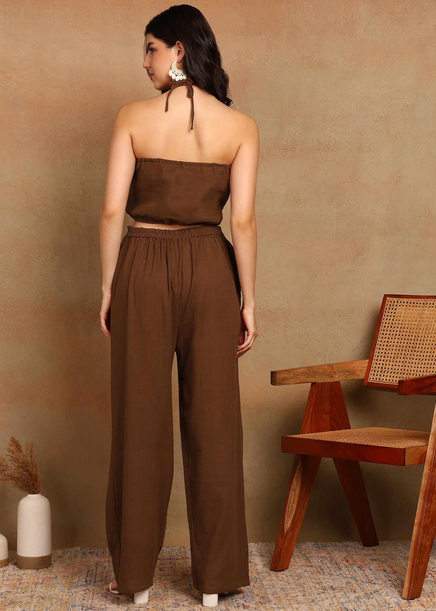 BROWN ORGANIC COTTON CO-ORD SET