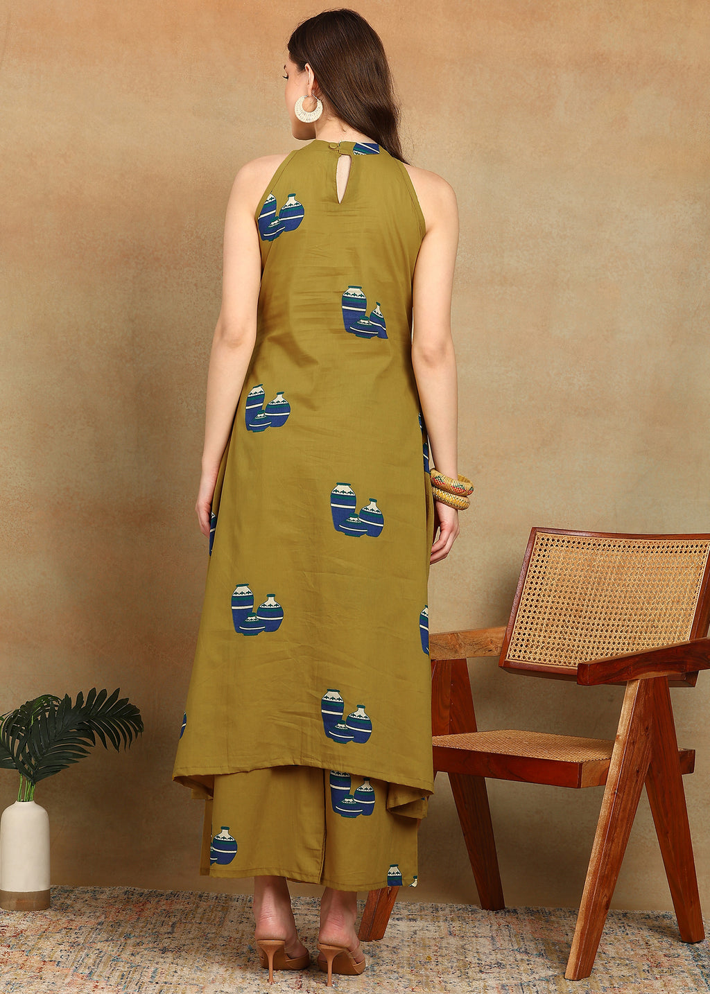 MUSTARD KURTA SET