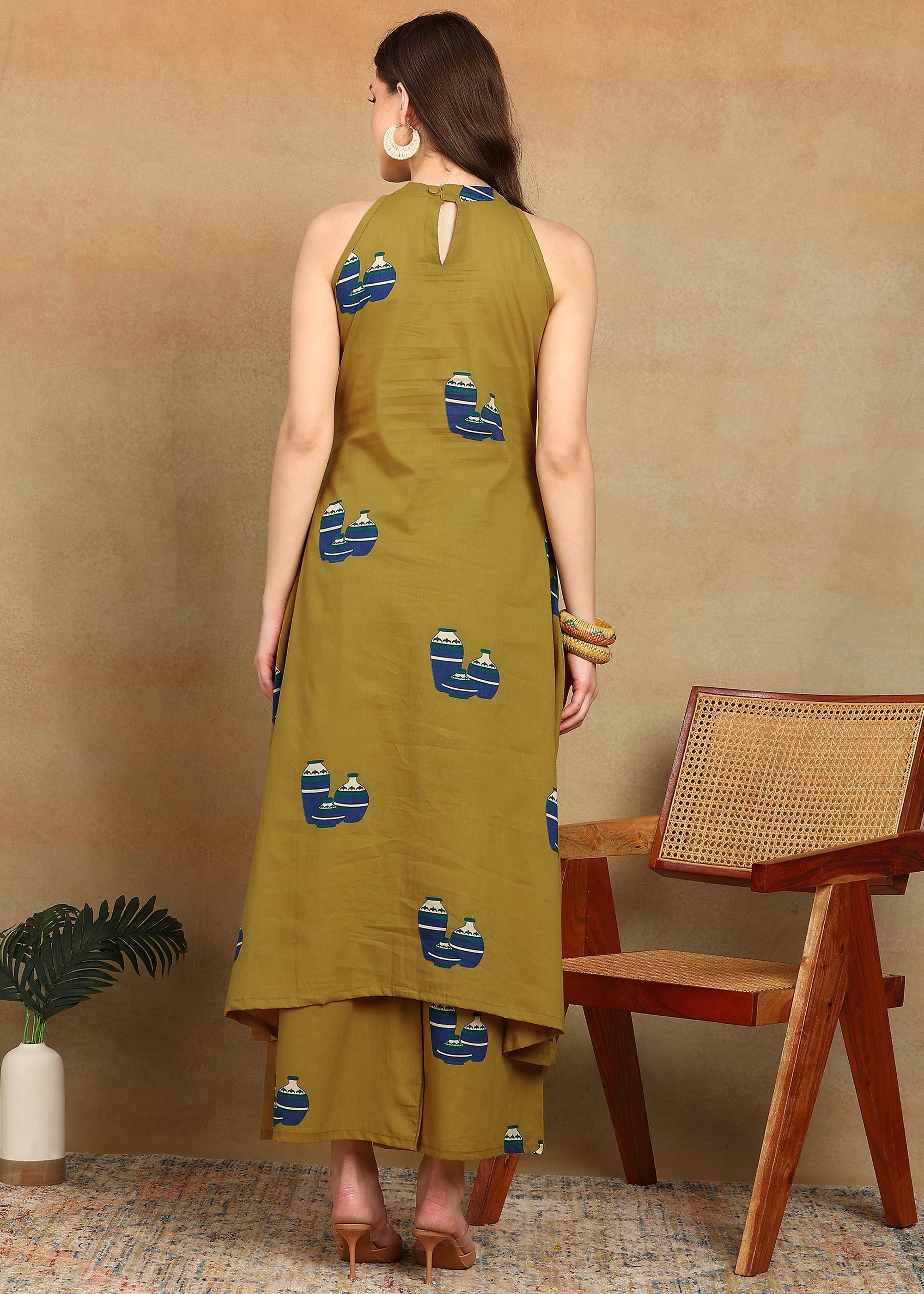 MUSTARD KURTA SET