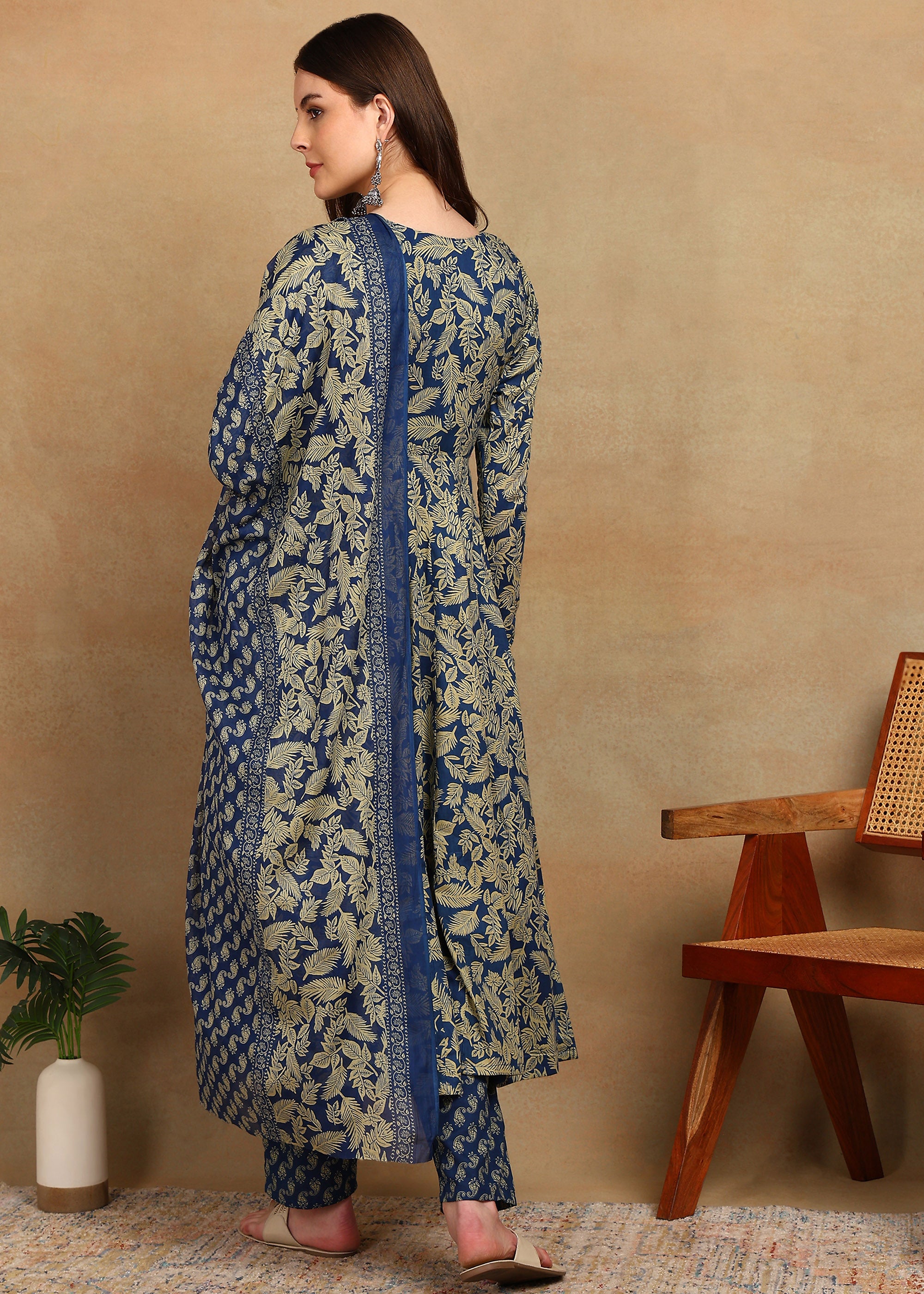 INDIGO HERITAGE ANARKALI SUIT SET