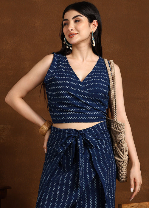 SIGNATURE HANDBLOCKED INDIGO CO-ORD SET