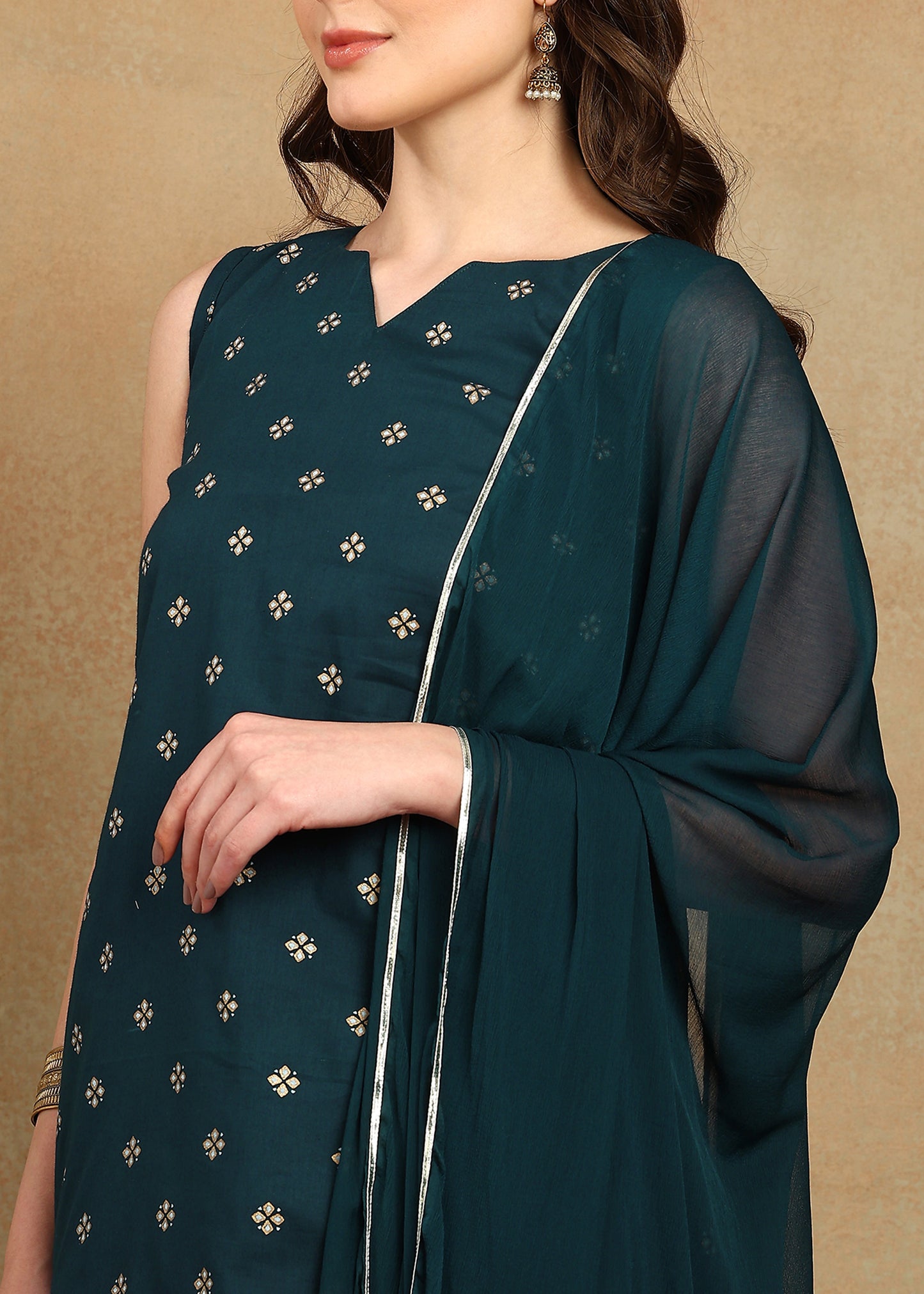 TEAL BLUE STRAIGHT SUIT