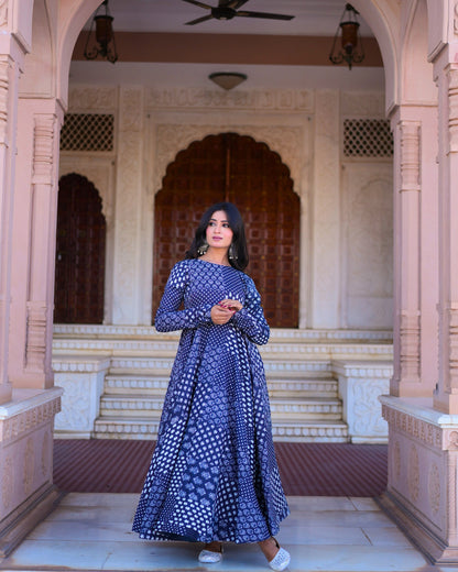 INDIGO ETHERAL KATHA ANARKALI