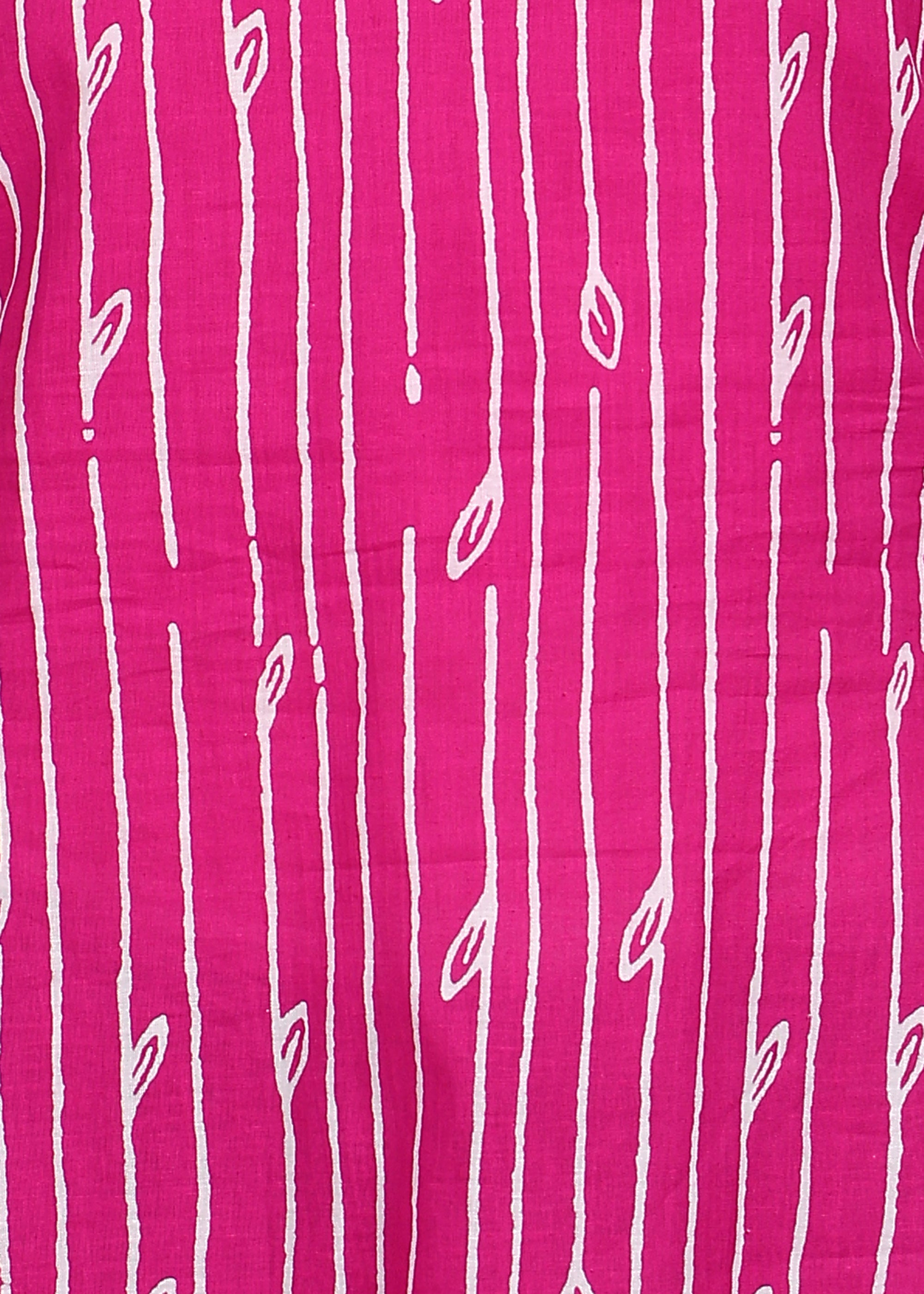 PINK STRIPED KURTI