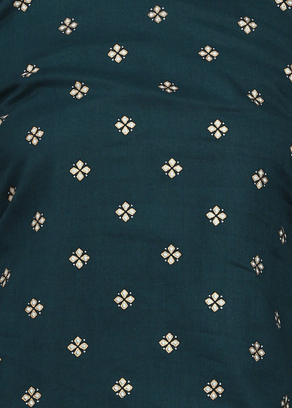 TEAL BLUE STRAIGHT SUIT