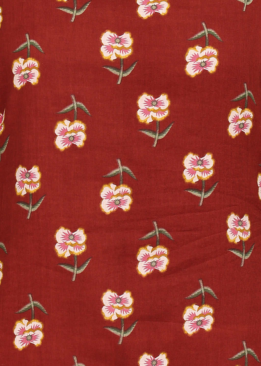 MAROON FLORAL KURTI