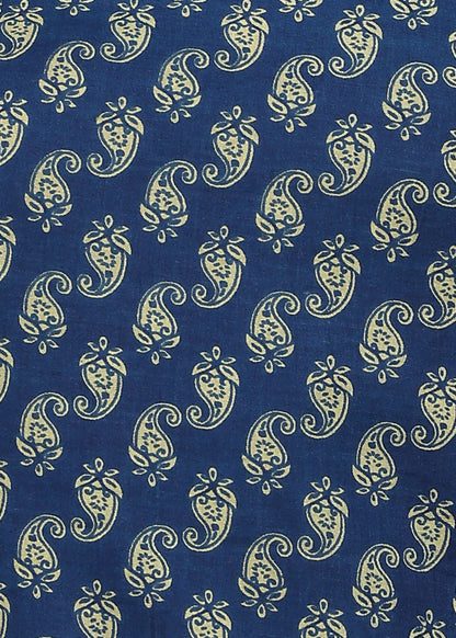 BLUE SHORT KURTI ROUND