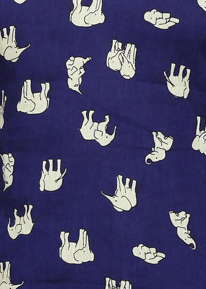 BLUE SHORT KURTI ELEPHANT