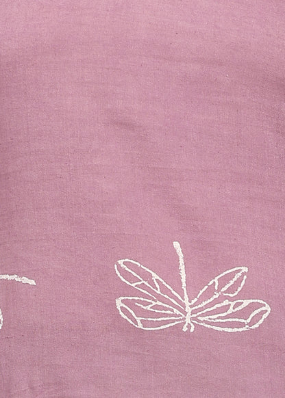 DABU PINK HANDPRINTED SUIT SET