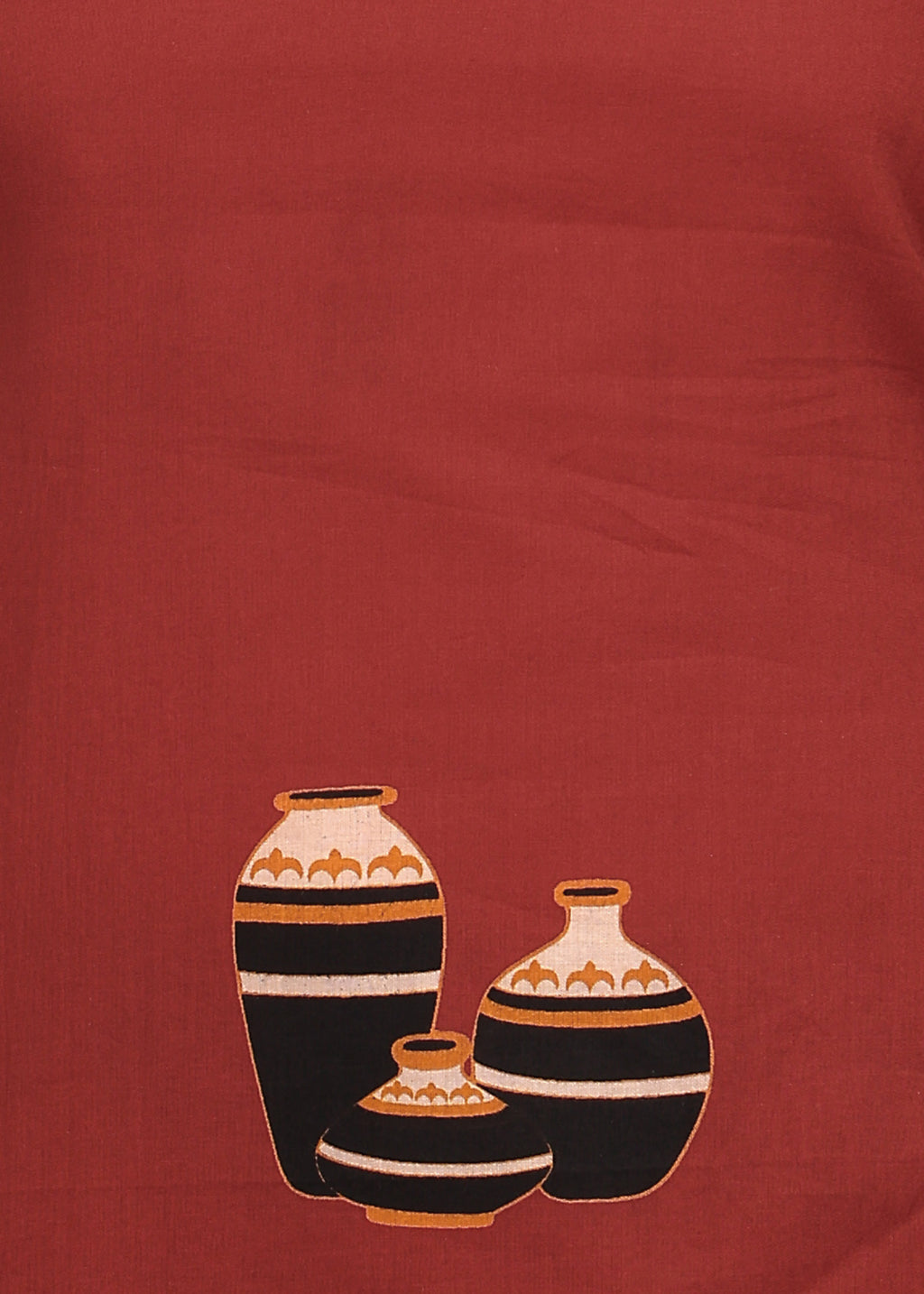 BROWN POT SHORT KURTI