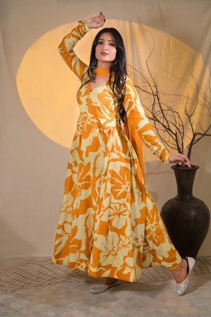 AMBER ANARKALI SUIT SET
