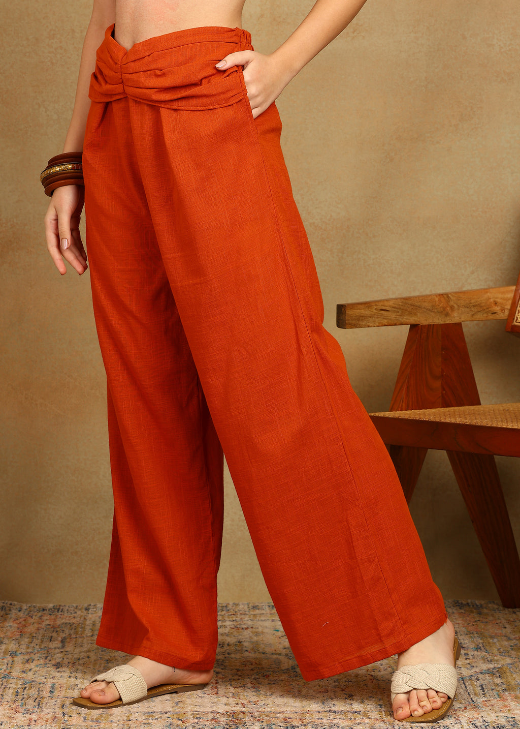 RUST SLUB CO-ORD SET