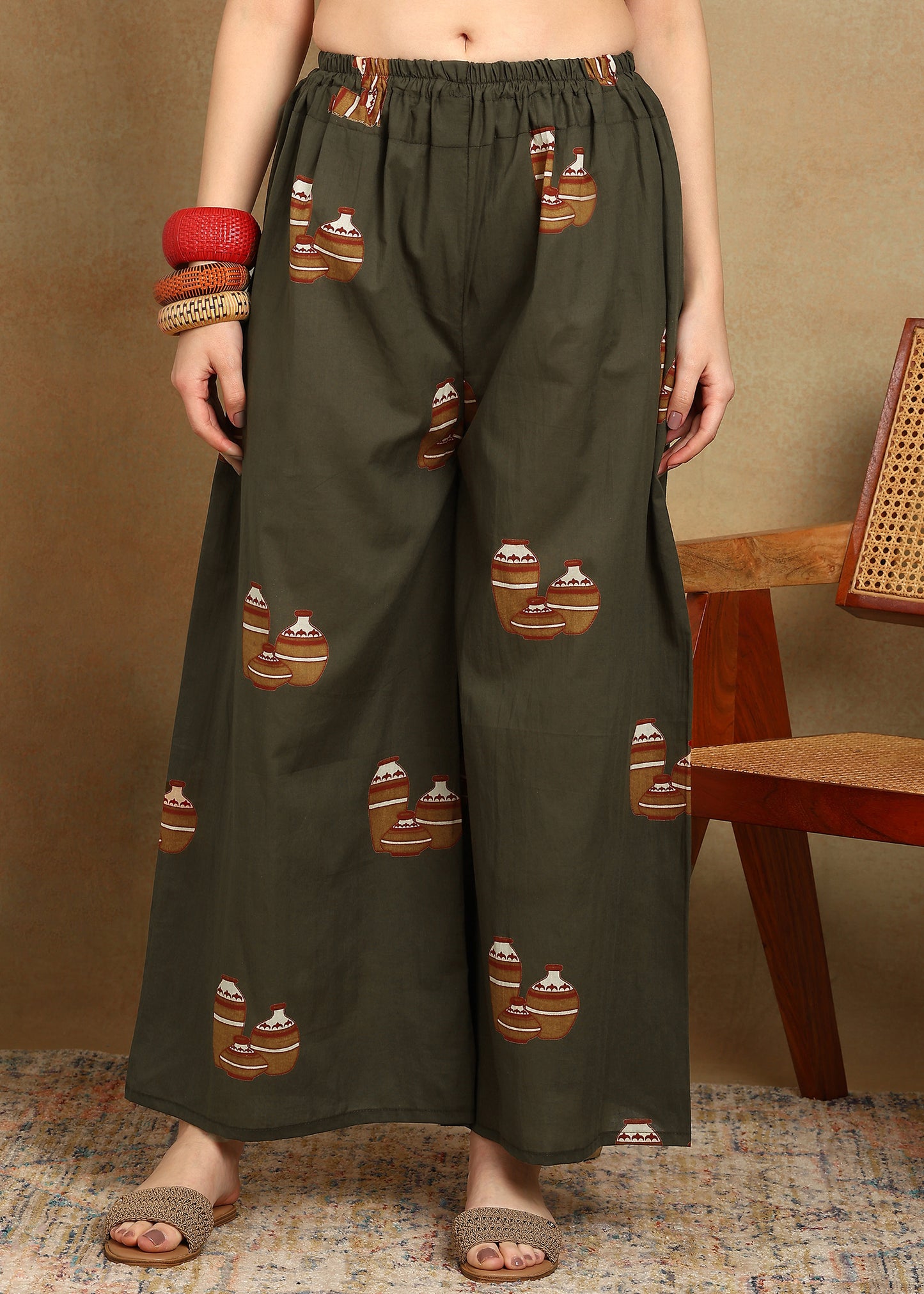 OLIVE KURTA SET