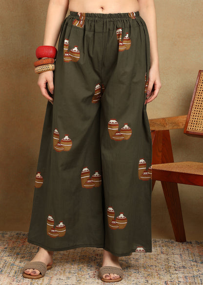 OLIVE KURTA SET