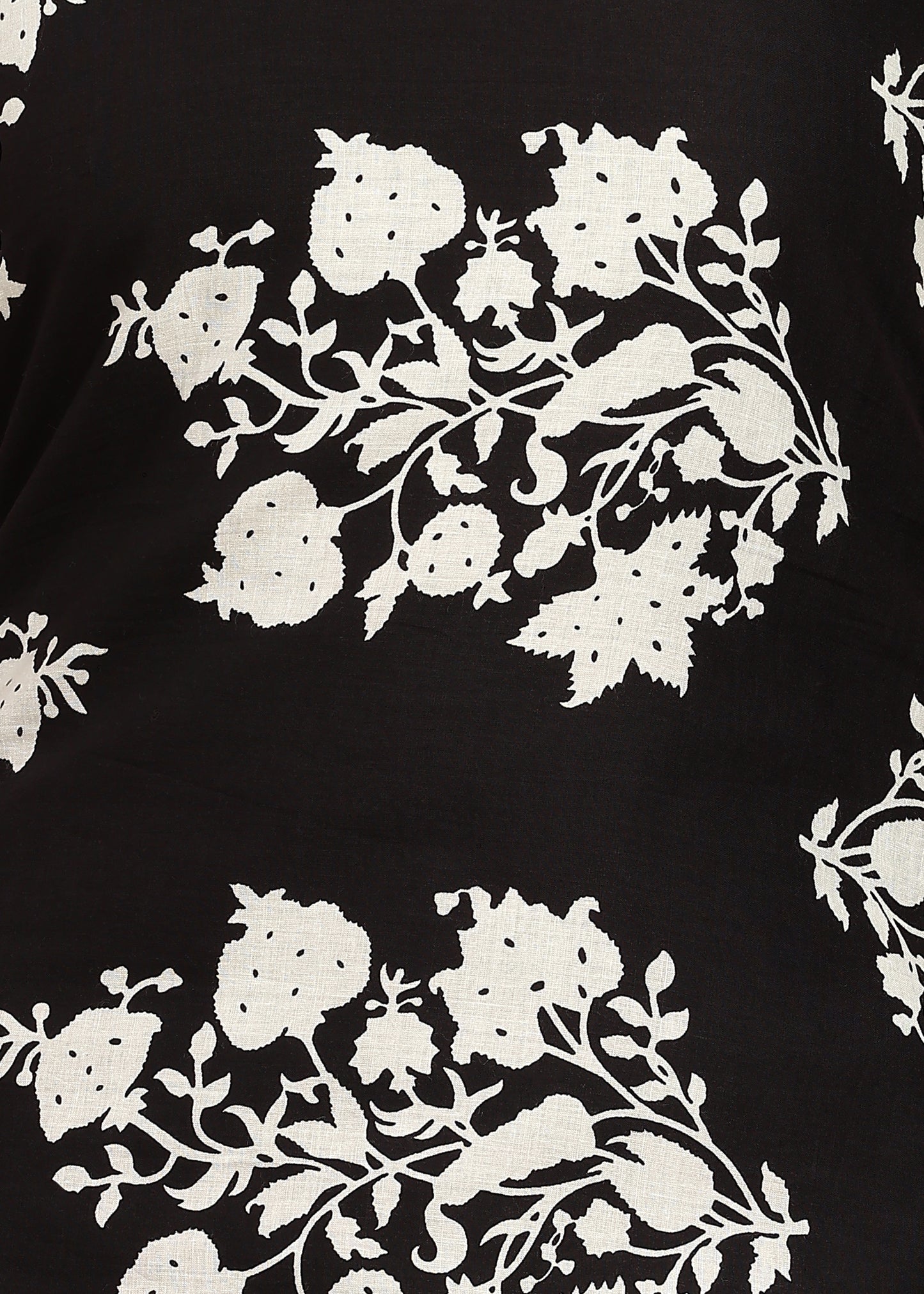 BLACK FLORAL KURTI