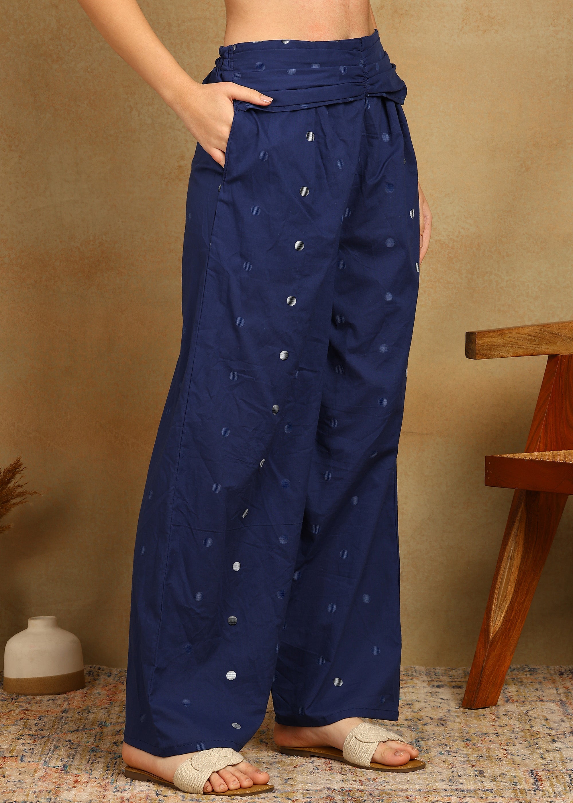NAVY POLKA CO-ORD SET