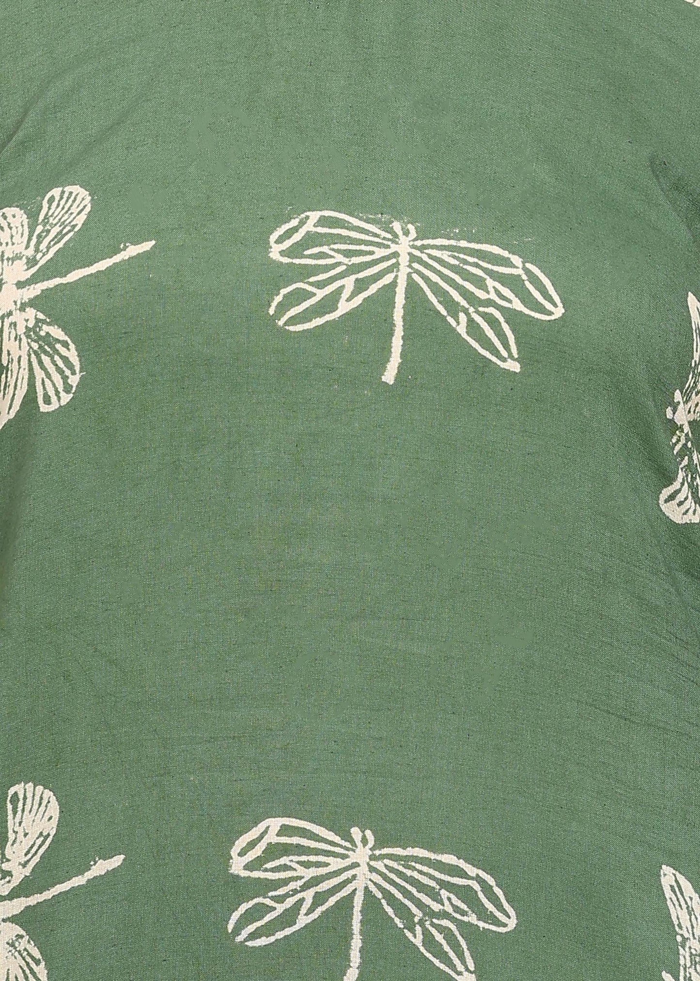 DABU GREEN HANDPRINTED SUIT SET