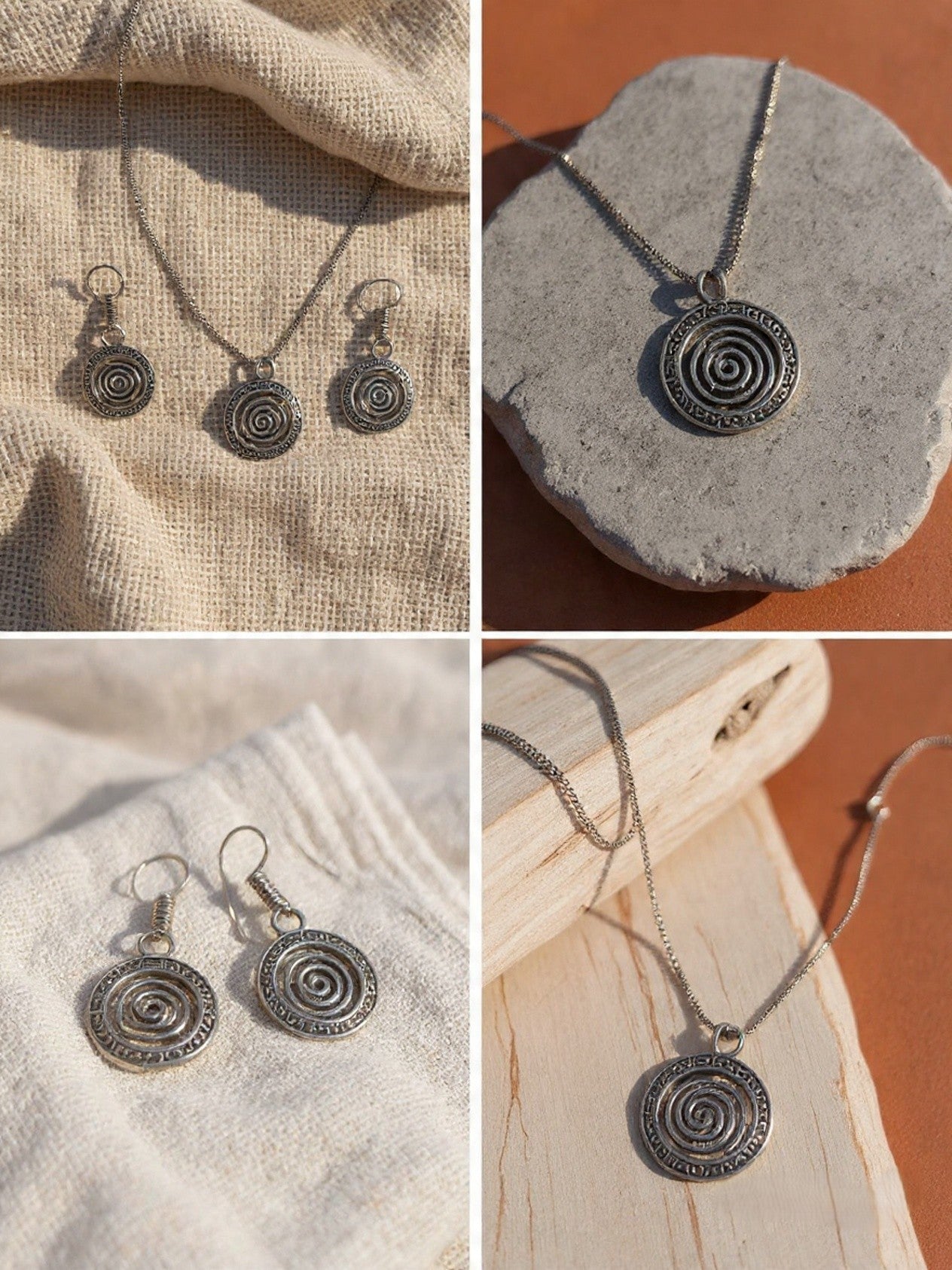 ROUND LIGHTWEIGHT PENDENT SET