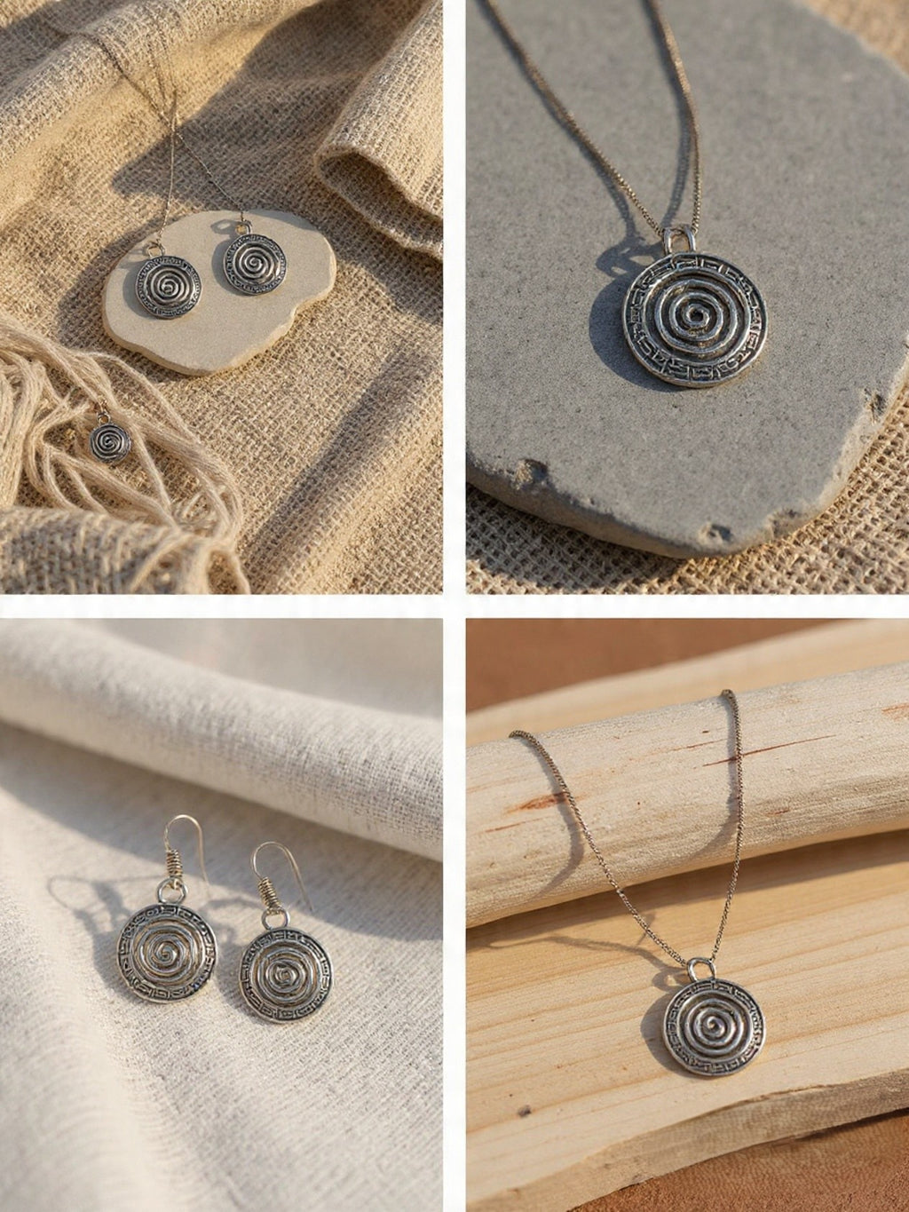 ROUND LIGHTWEIGHT PENDENT SET