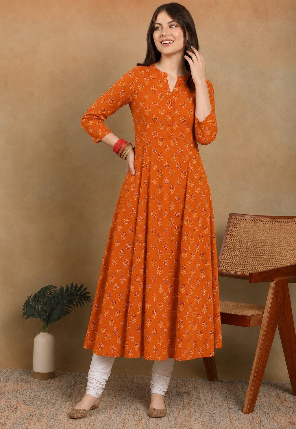 ORANGE KURTA